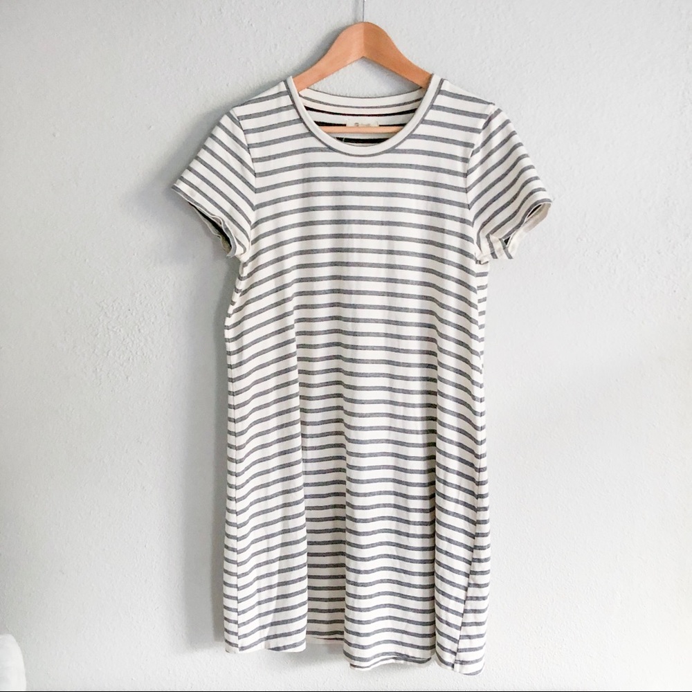 Madewell Striped T-Shirt Dress